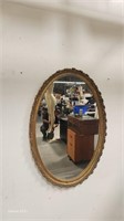 Vintage gilt floral mirror
