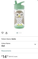 3 Sprouts Water Bottle - Owl