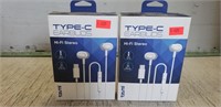 2 Sets Of Type-C Earbuds
