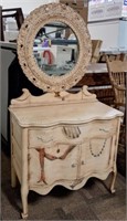 Faux Painted Antique Wash Stand