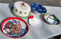 Christmas Dishes: Covered Cake Plate, Cake ...