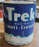 TREK HIGH TEST ANTI-FREEZE EMPTY TIN CAN
