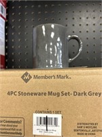 MM 4 pc stoneware mug set