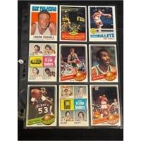 (9) High Grade Vintage Basketball Cards