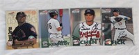 (4) AUTHENTIC AUTOGRAPHED BASEBALL CARDS