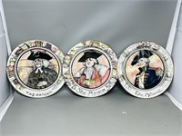 3 Royal Doulton character plates- 10 1/2"