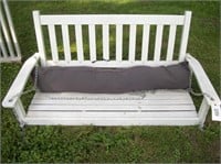 Wooden Porch Swing With Chain