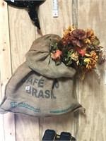 Café O Basil Coffee Bean Bag With Fall Flowers