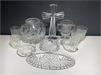 VTG Beautiful Clear Glass Ware Of All Sorts