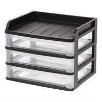 14.25x11.25 Black Medium Desktop Drawer