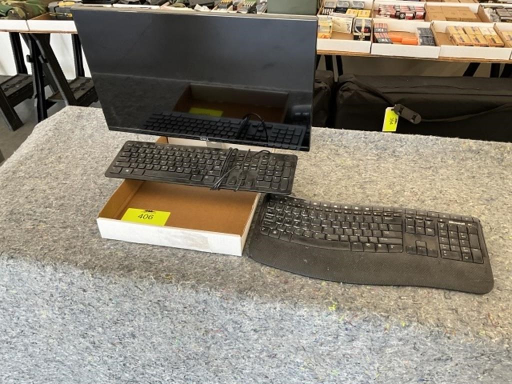 Dell Monitor + 2 Keyboards