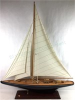Wood Scale Model Sailboat