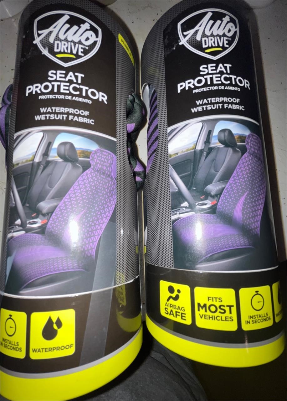 2 New Auto Drive Seat Protectors $26 value