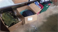 4 box of misc clothes some vintage