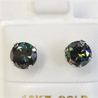 $1450 10K  Moissanite(1.5ct) Earrings