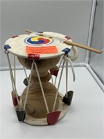 Rawhide hand drum. Korean.