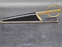 Vintage Solingen Scissors in Leather Case