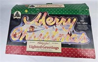 Holiday Glow Lighted Greetings Merry Christmas