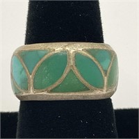 Sterling Native American Ring 7.5gr TW Sz 9