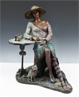ISAAC MAIMON CAFÉ CARNIVALE BRONZE WOMAN WITH CAT