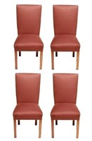 Jugendstil Manner Upholstered Dining Chairs, Set 4