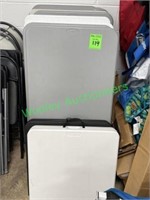 (14)+/- Assorted Plastic Tables