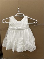 SIZE 12 LZI.I White Dress For Infants