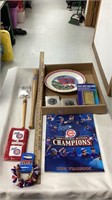 Iowa Cubs decorations, plate, pocket credit card