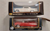 2 DIE CAST CARS-
MAISTO - 1956 CHRYSLER 300B