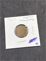 1907 Inidan Head Penny