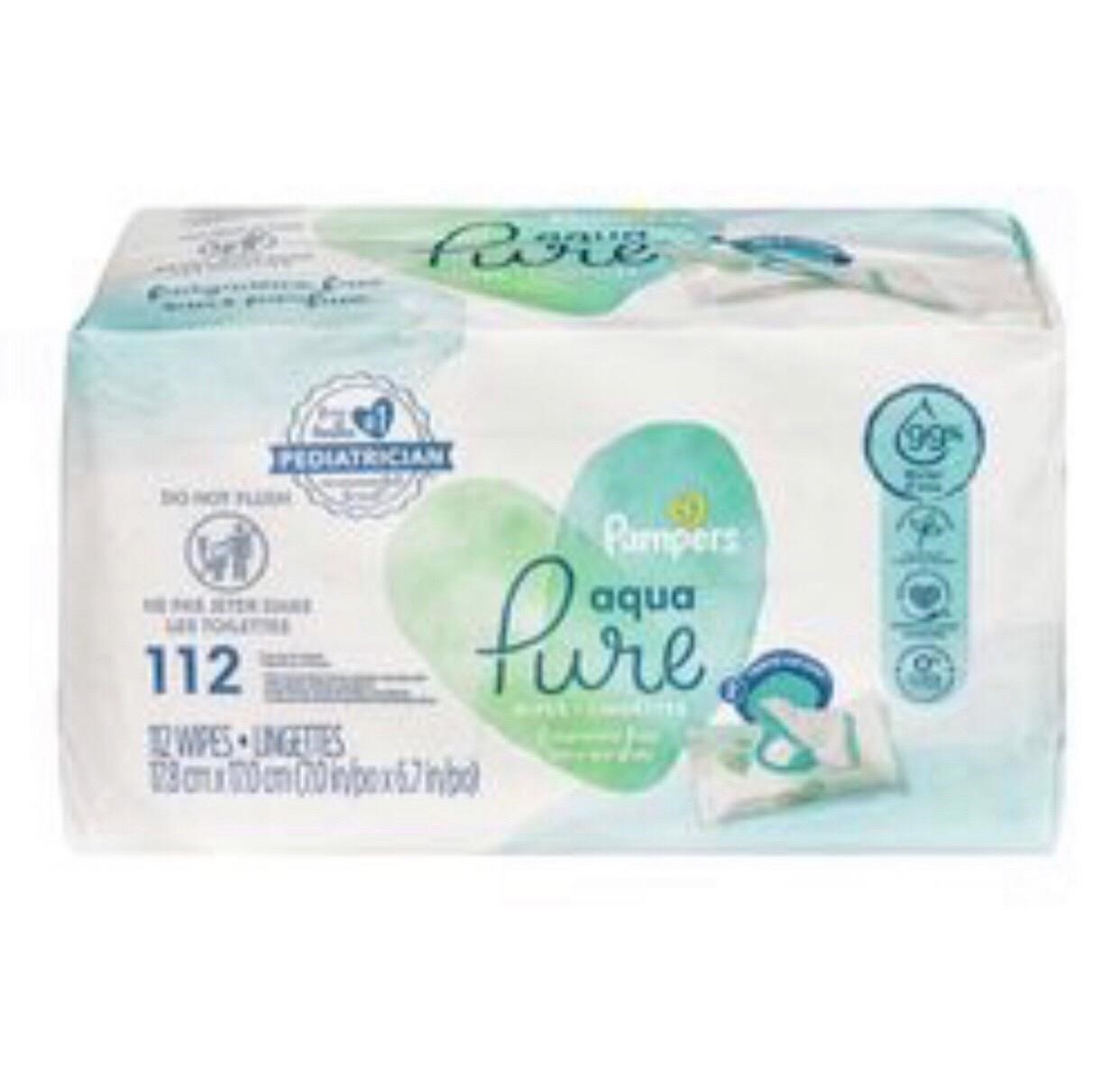 112 PAMPERS Unscented Baby Wipes