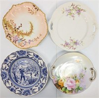 LOT Four Decorative Plates Delft  Limoges&  Nippon