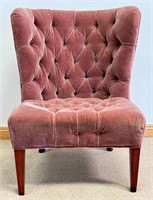 GREAT CLEAN BUTTON TUFTED ACCENT CHAIR