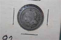 1865 Three Cent Nickel