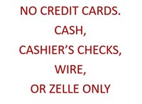 NO CREDIT CARDS NO DEBIT CARDS