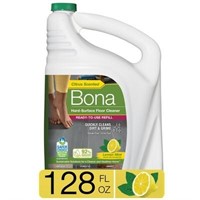 128oz Bona Mop Refill Cleaner Lemon Mint