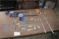 Eight Assorted Furniture Clamps. Two Are IRWIN