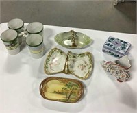 9 assorted ceramics