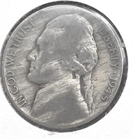 1945 P Jefferson Silver War Nickel