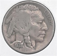 1938 D/D Buffalo Nickel