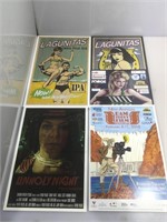 Assorted posters incl. Lagunitas IPA, Dam short