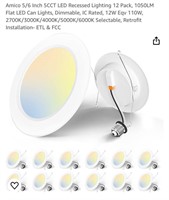 Amico 5/6 Inch 5CCT LED Recessed Lighting
