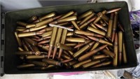 Military .50 Cal ammo tin full of Rifle Ammo.