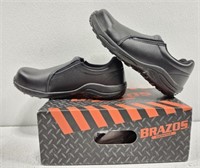 Brazos 9.5 Men's Mesa Black Steel Toe Shoes