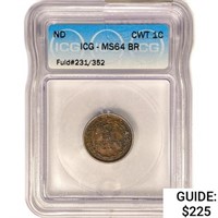 ND CWT Cent Fuld#231/352 ICG MS64 BR