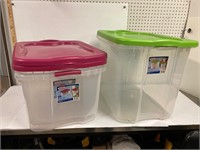 3 Sterlite totes w lids.Two 66 litre.One 90 litre