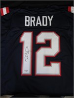 PATRIOTS TOM BRADY SIGNED JERSEY GAA COA