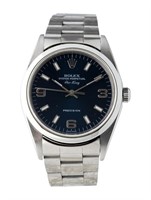 Rolex Air-king Blue Dial Automatic Watch 34mm
