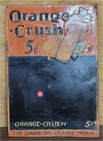 VTG. 1935 ORANGE CRUSH TIN SIGN