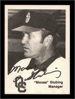 Moose Stubing Autographed 1976 TCMA City Angels